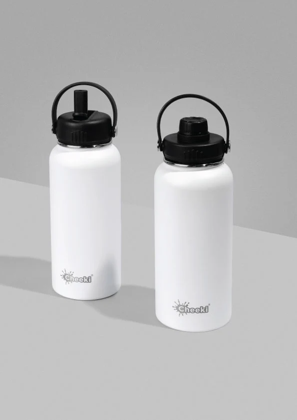 1 Litre Insulated Adventure Bottle - White - Image 4