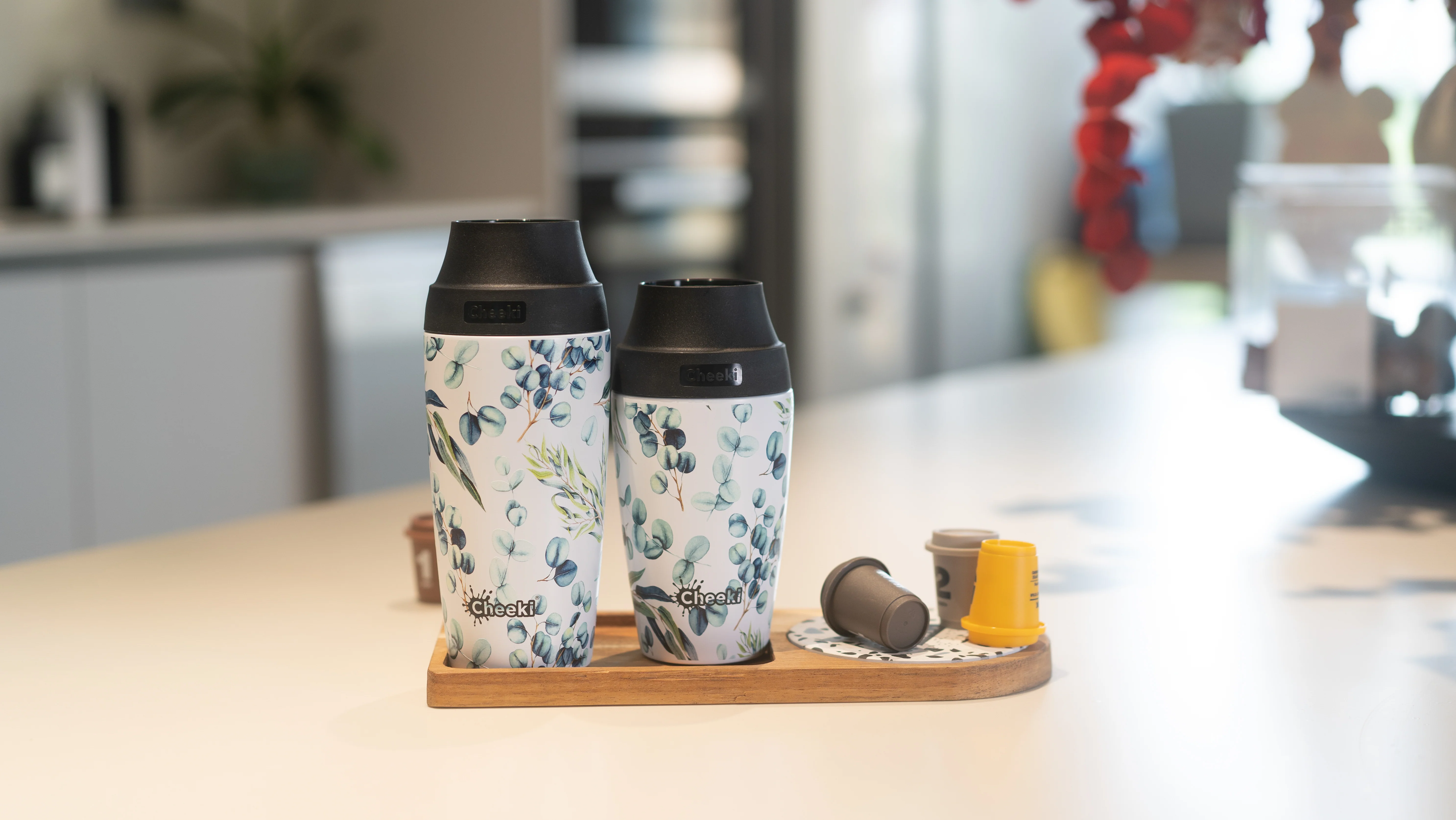 450ml Insulated Coffee Mug - Watercolour - Image 5