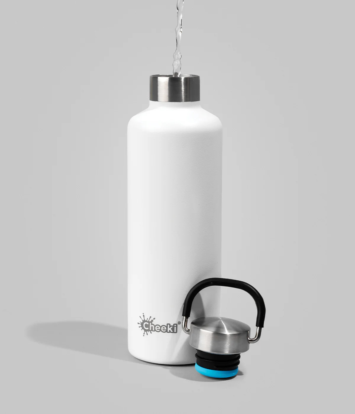 600ml Classic Insulated Bottle - White - Image 3