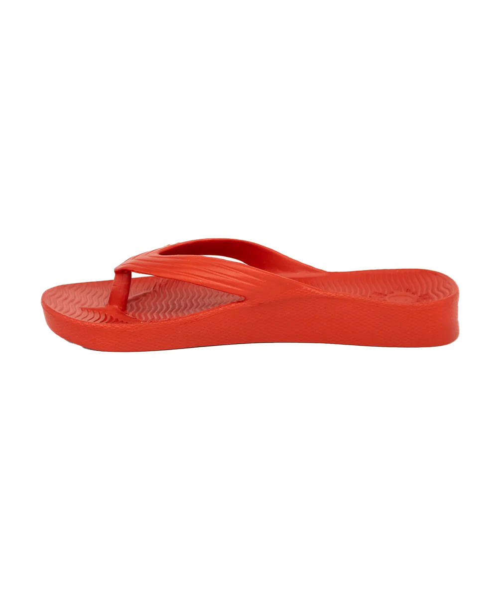 Kids Arch Support Thongs - Red - Image 5